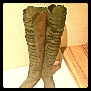 NWOB OTK FAUX SUEDE BOOTS